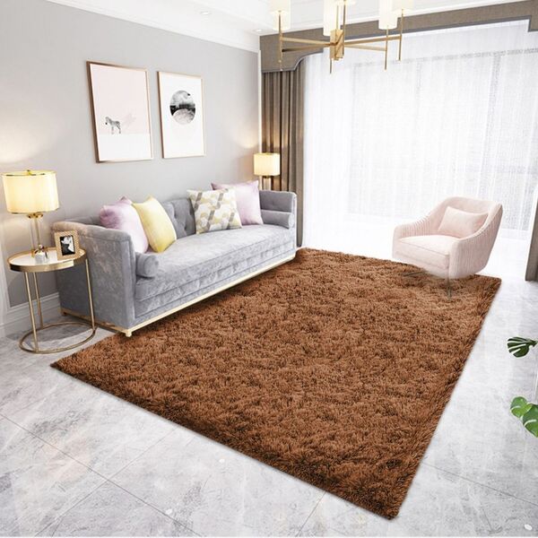 Tapete Felpudo Retangular 2 00 X 2 90 - Marrom