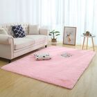 Tapete Felpudo Retangular 2 00 X 2 90 - Rosa