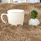 Tapete Felpudo Sala E Quarto Casu 200x140cm Nude