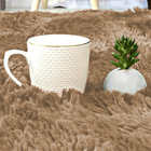 Tapete Felpudo Sala E Quarto Casu 240x200cm Nude