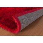 Tapete Felpudo Silk Malai Vermelho 1,00x1,40m - Niazitex