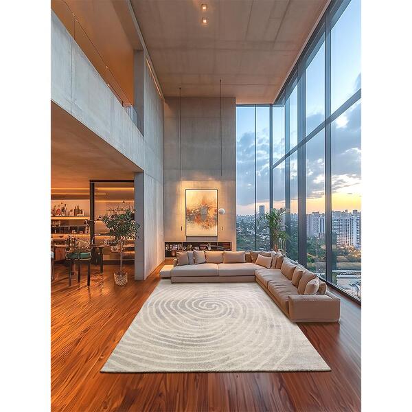 Tapete Fingerprint Espiral 200x250cm Tapetes São Carlos