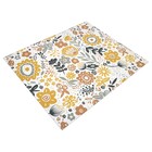 Tapete Retangular Flores  PVC Multicolorido Áreas Internas e Externas 1,20x1,80m Kapazi