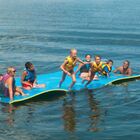 Tapete Flutuante Gigante - 5,5m X 1,85m Amarelo/preto/laranja