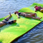 Tapete Flutuante Gigante - 5,5m X 1,85m Verde/laranja.