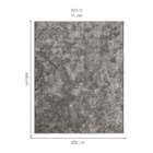 Tapete Foffo Retangular Shag (200x300) Chumbo