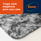 Tapete Fofinho Pelo Longo 2,00m X 2,40m Cinza Mesclado Casen