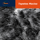 Tapete Fofinho Pelo Longo 2,00m X 2,40m Cinza Mesclado Casen