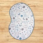 Tapete Formato Orgânico Frisson Plus Infantil São João Azul/c