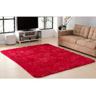 Tapete Furry Vermelho Casa Dona 200x250