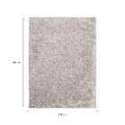 Tapete Galax Retangular Shaggy (200x300 Cm) Platina
