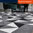 Tapete Geometrico Dallas 200x135cm Casen Preto