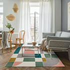 Tapete Geométrico Retangular Geo Formas Áreas Internas Poliéster Colorido 1,50X2,00m