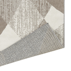 Tapete Geométrico Retangular Glam Polipropileno Bege Interno 2x2,5m Tapetes São Carlos