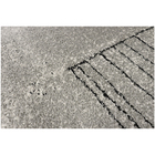 Tapete Geometrico Poliéster Bege e Prata 2,00x2,50cm Tapetes São Carlos