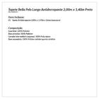 Tapete Grande Pelo Longo Preto Para Sala Ou Quarto Antiderrap