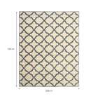 Tapete Herat Retangular Velour  (200x300) Creme