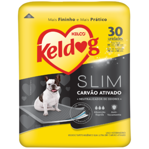 Foto de Tapete Higiênico Keldog Slim Carvão Ativado 30 Unidades
