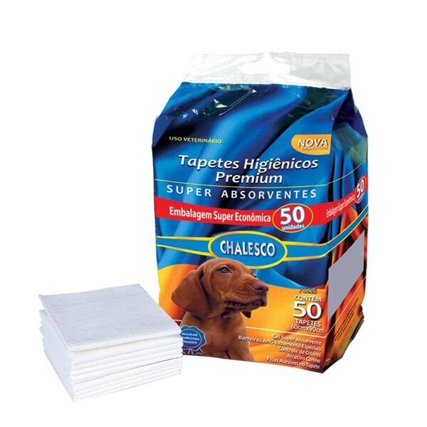 Tapete Higiênico Para Cães Cachorros Chalesco 50 Unidades