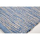 Tapete Indiano Aura Azul 0,50x0,80m - Tapetes Qaza