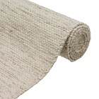 Tapete Indiano Retangular Australian de Algodão Para Áreas Internas Bege 2,5x3,5m Edantex