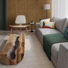 Tapete Indiano Retangular Australian de Algodão Para Áreas Internas Cru 2x2,5m Edantex