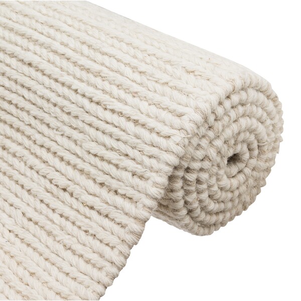 Tapete Indiano Retangular Zeland Lã e Algodão Cinza Áreas Internas 2,5x3.5m Edantex