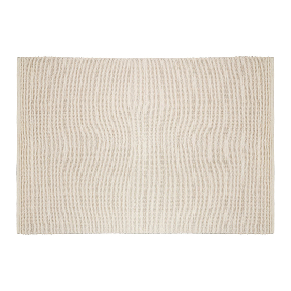 Tapete Indiano Retangular Zeland Lã e Algodão Cinza Áreas Internas 4x5m Edantex