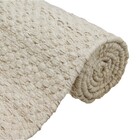 Tapete Indiano Retangular Zeland Lã e Algodão Cru Áreas Internas 2,5x3,5m Edantex