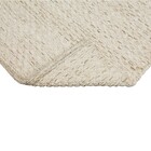 Tapete Indiano Retangular Zeland Lã e Algodão Cru Áreas Internas 2x2,5m Edantex