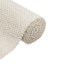 Tapete Indiano Retangular Zeland Lã e Algodão Off White Áreas Internas 0,66x1,8m Edantex