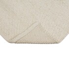 Tapete Indiano Retangular Zeland Lã e Algodão Off White Áreas Internas 2,5x3,5m Edantex