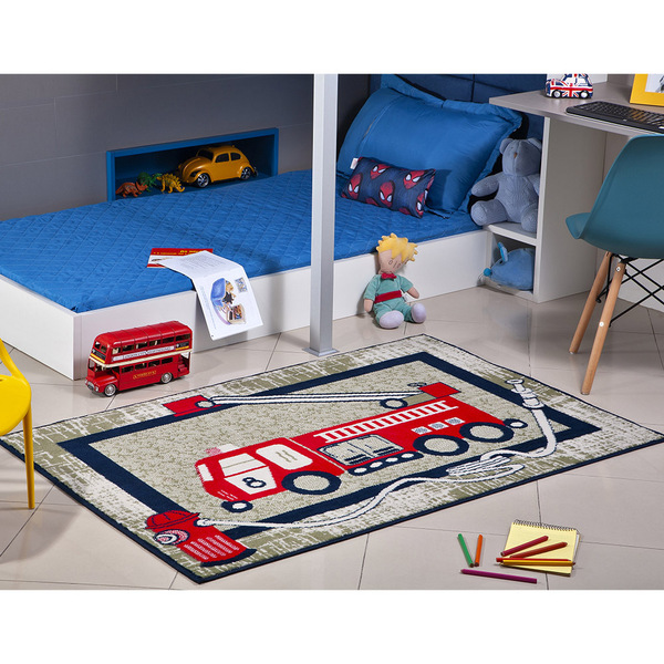 Tapete Infantil 1 00x1 50 Antiderrapante Quarto Marinho I-90