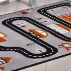 Tapete Infantil 1 00x1 50 Antiderrapante Quarto Preto I-91