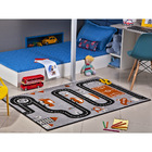Tapete Infantil 1 00x1 50 Antiderrapante Quarto Preto I-91