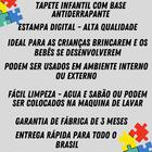 Tapete Infantil 95x130 Amarelinha Cinza