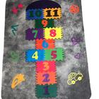 Tapete Infantil 95x130 Amarelinha Cinza