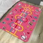 Tapete Infantil 95x130 Amarelinha Rosa