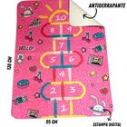 Tapete Infantil 95x130 Amarelinha Rosa
