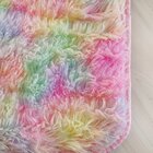 Tapete Infantil Antiderrapante Fluffy Rainbow 50x100cm Rainbow