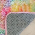 Tapete Infantil Antiderrapante Fluffy Rainbow 50x100cm Rainbow