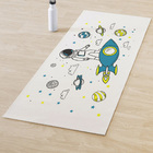 Tapete Infantil Astronauta Turquesa 45x100cm Antiderrapante