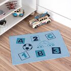 Tapete Infantil Azul Abc Azul 45x70cm