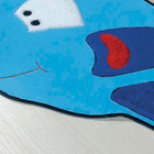 Tapete Infantil Bebê Decorativo Avião 98cm X 68cm Antiderrapa