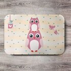 Tapete Infantil Coruja Baby Para Quarto De Menina 40x60cm