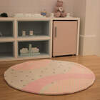 Tapete Infantil Everest Rosa Redondo - 0,95 Diam