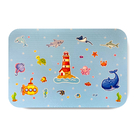 Tapete Infantil Fundo Do Mar Para Quarto Ou Banheiro 40x60cm