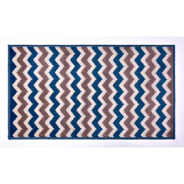 Tapete Infantil Funny Missoni 21 Azul Claro 0,57x1,00m - J Se