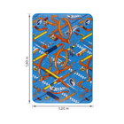 Tapete Infantil Hot Wheels Azul 1,20x1,80m Jolitex