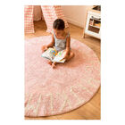 Tapete Infantil Lorena Canals Abc Redondo Rosa Nude - 150cm